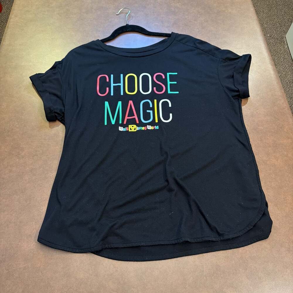 Walt Disney World "Choose Magic" Black Graphic T-Shirt XL
